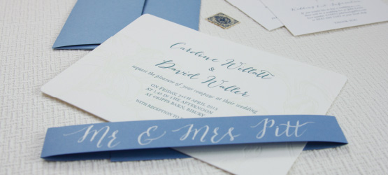 Bespoke Wedding Invite Example